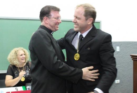 Noite de Posse de Wilges Bruscato, Cyro Sanseverino e Padre Claudemir Canela