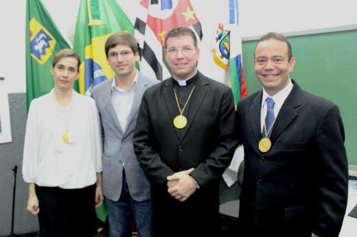 Noite de Posse de Wilges Bruscato, Cyro Sanseverino e Padre Claudemir Canela