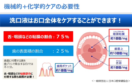 粘膜部の殺菌