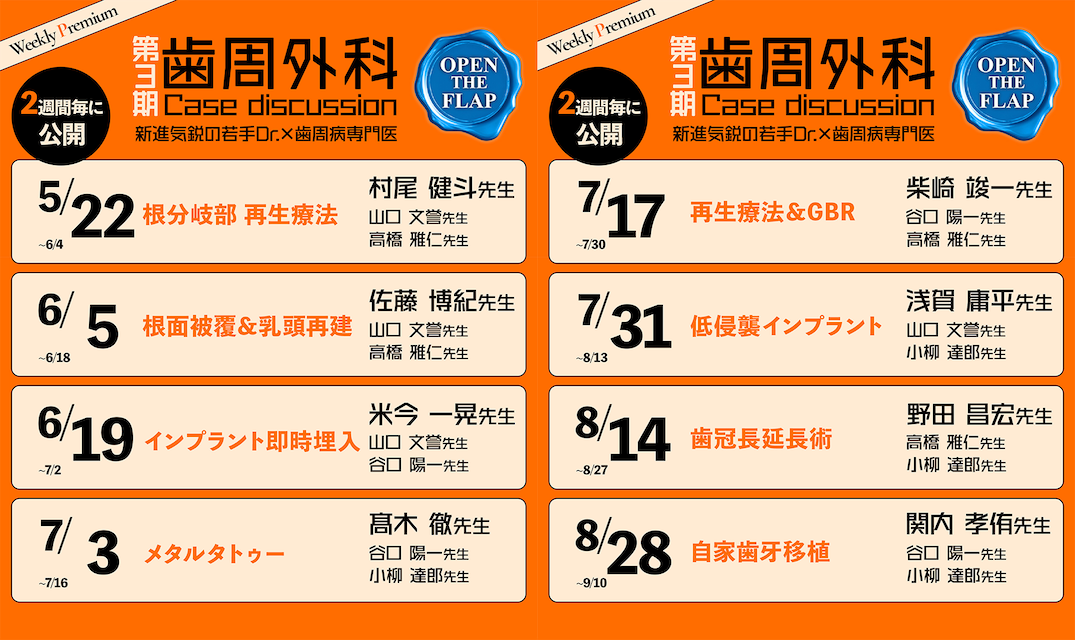 Open The Flap 第3回公開スケジュール