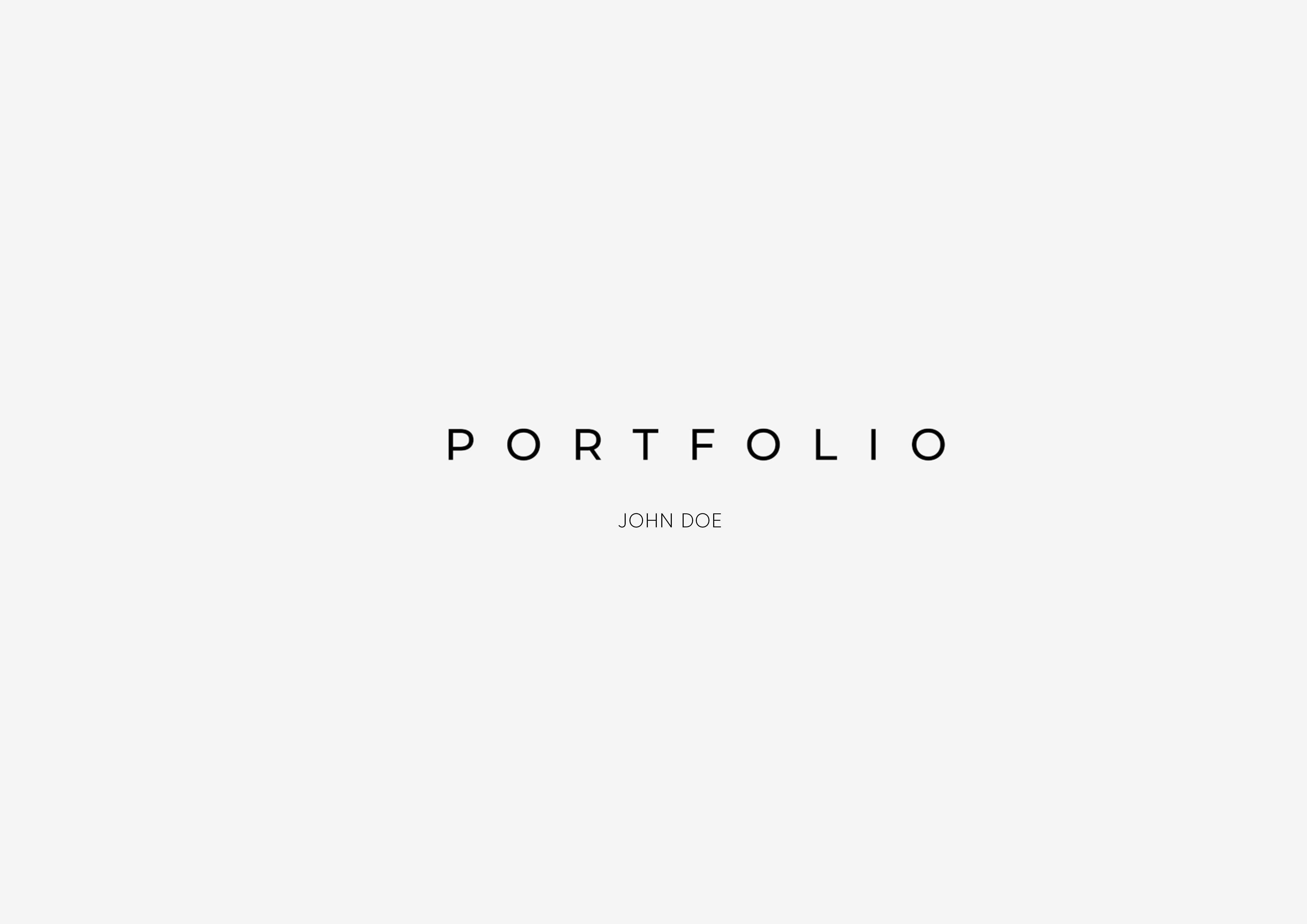 Portfolio title