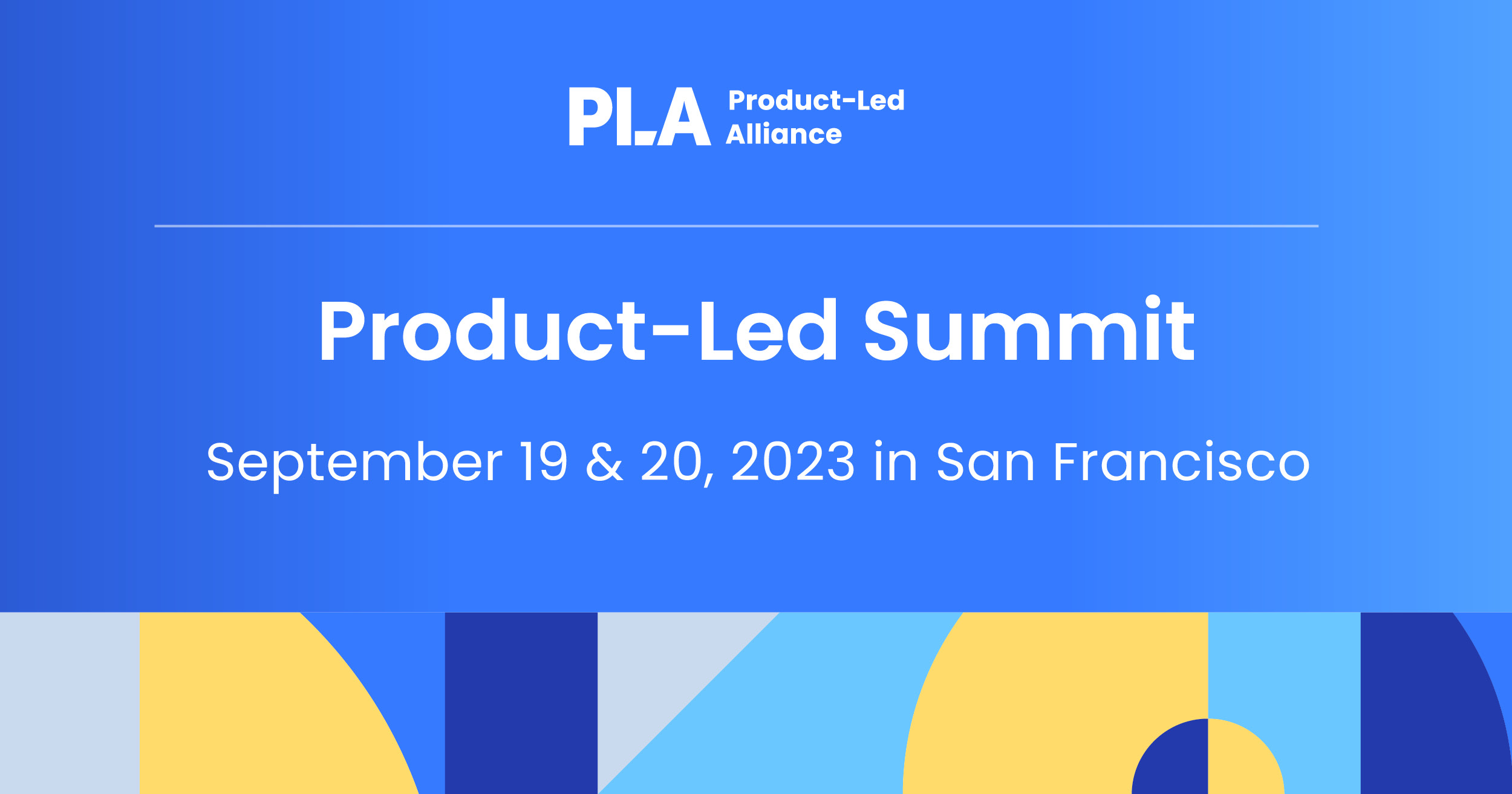 ProductLed Summit San Francisco 2023