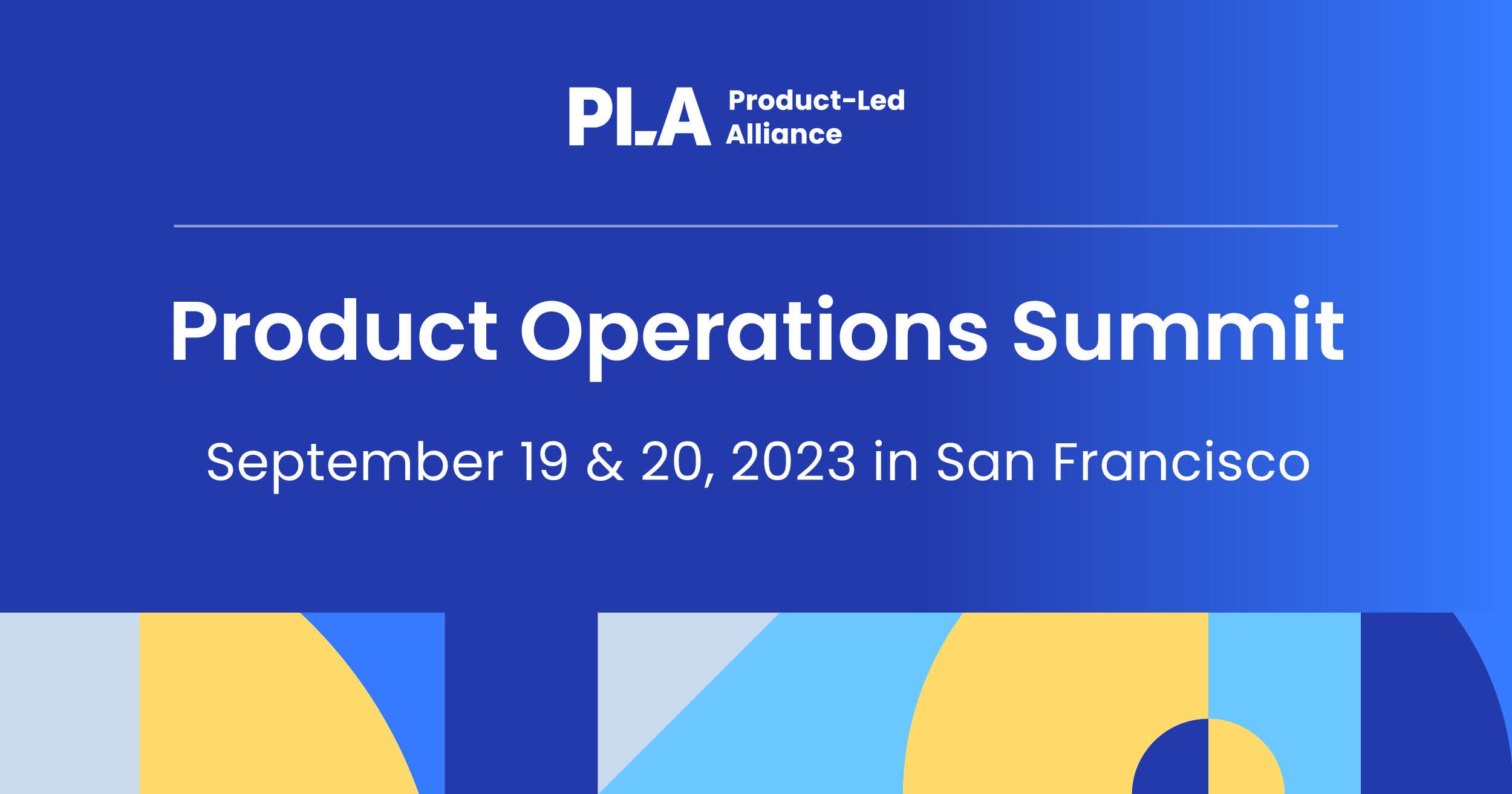 Product Operations Summit San Francisco