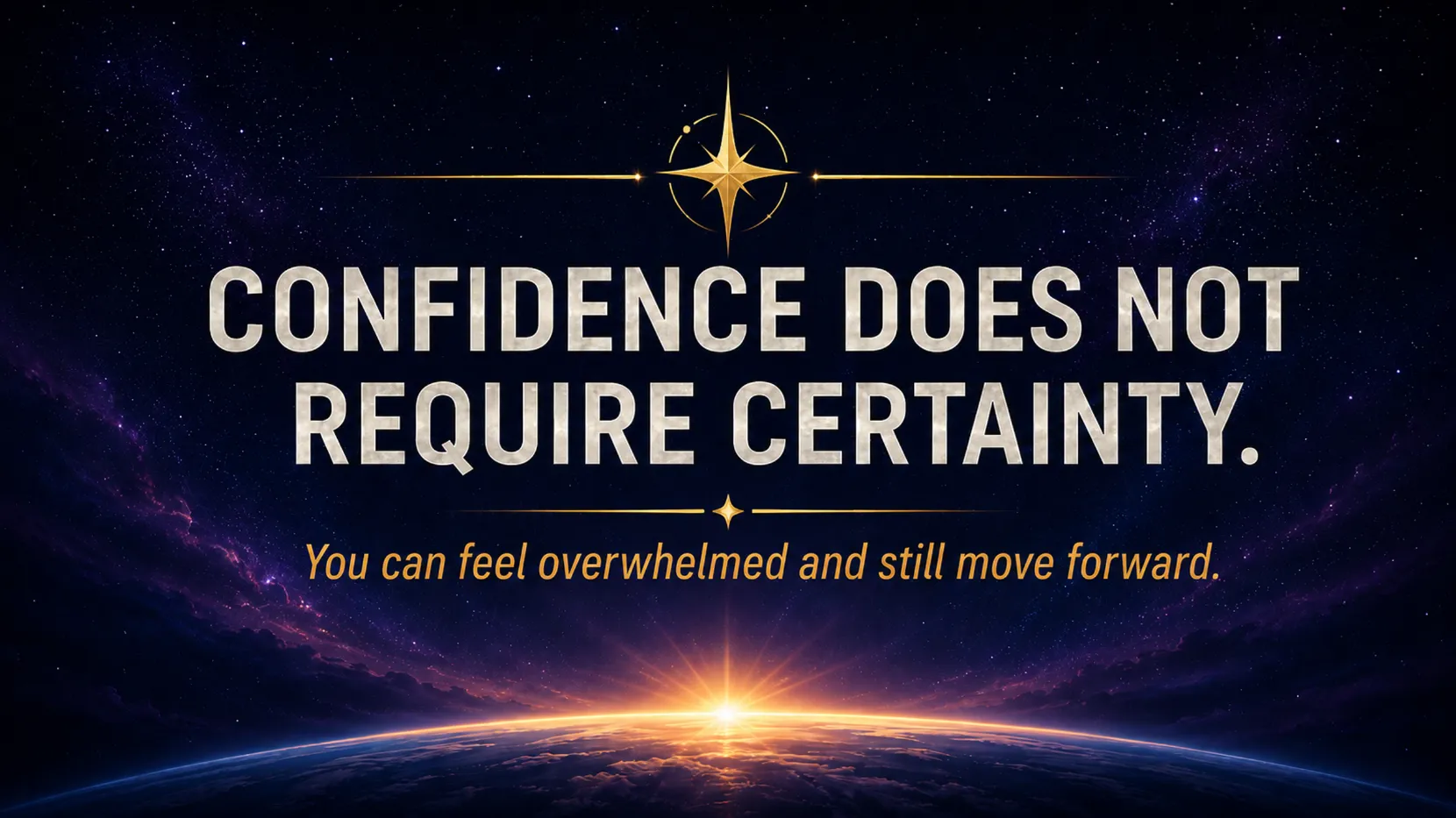 confidence does not require certainty