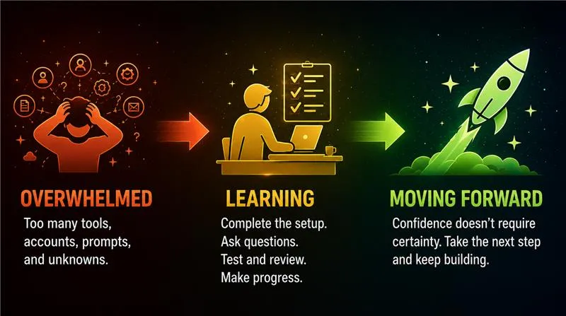 overwhelmed learning movingforward