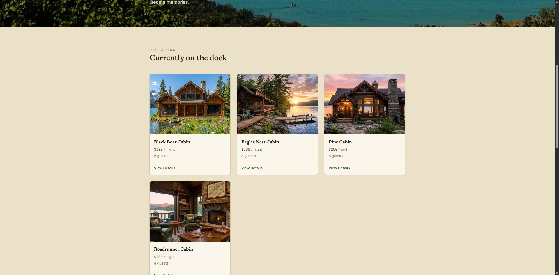 Build one — Tenkiller cabin listings, demonstrable.