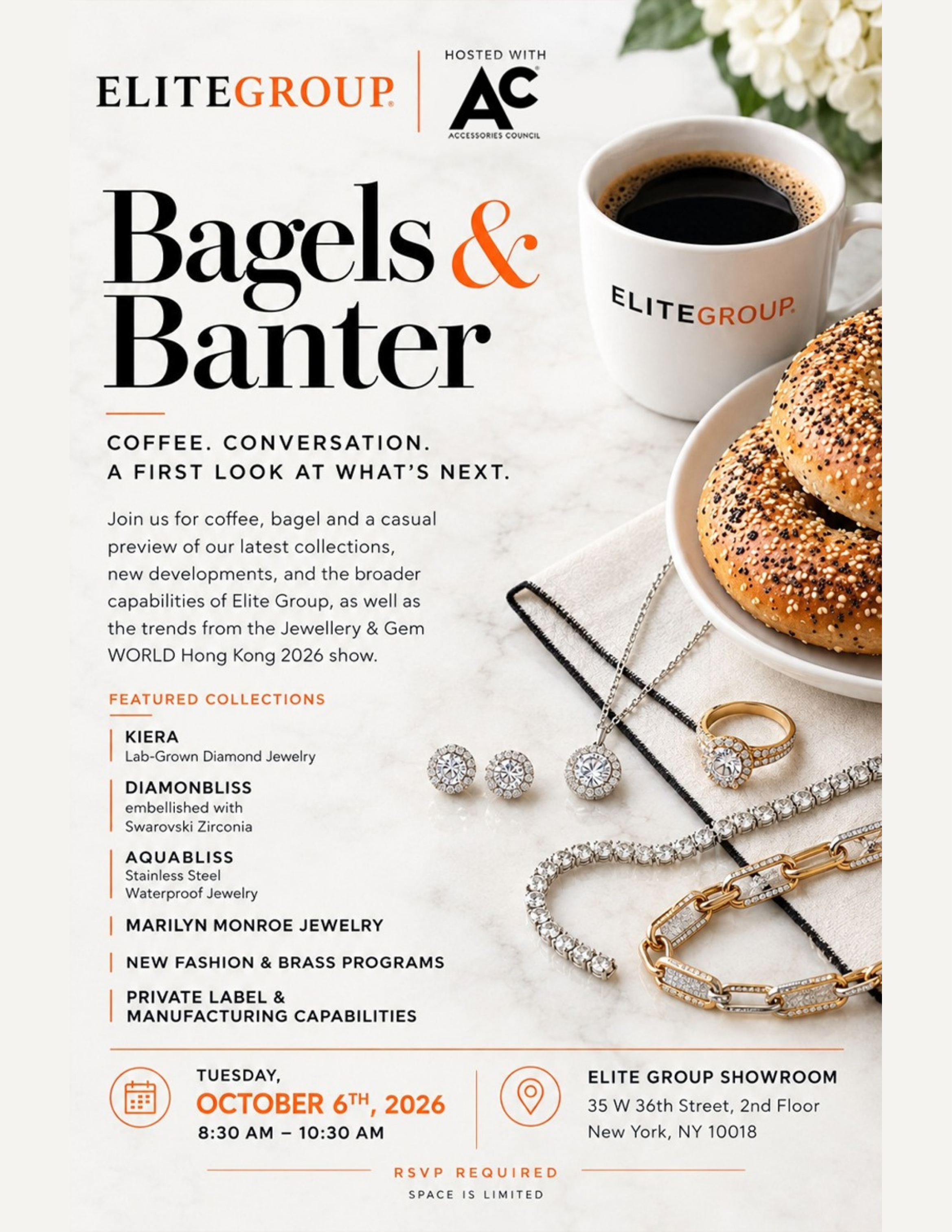 Bagels & Banter Invitation