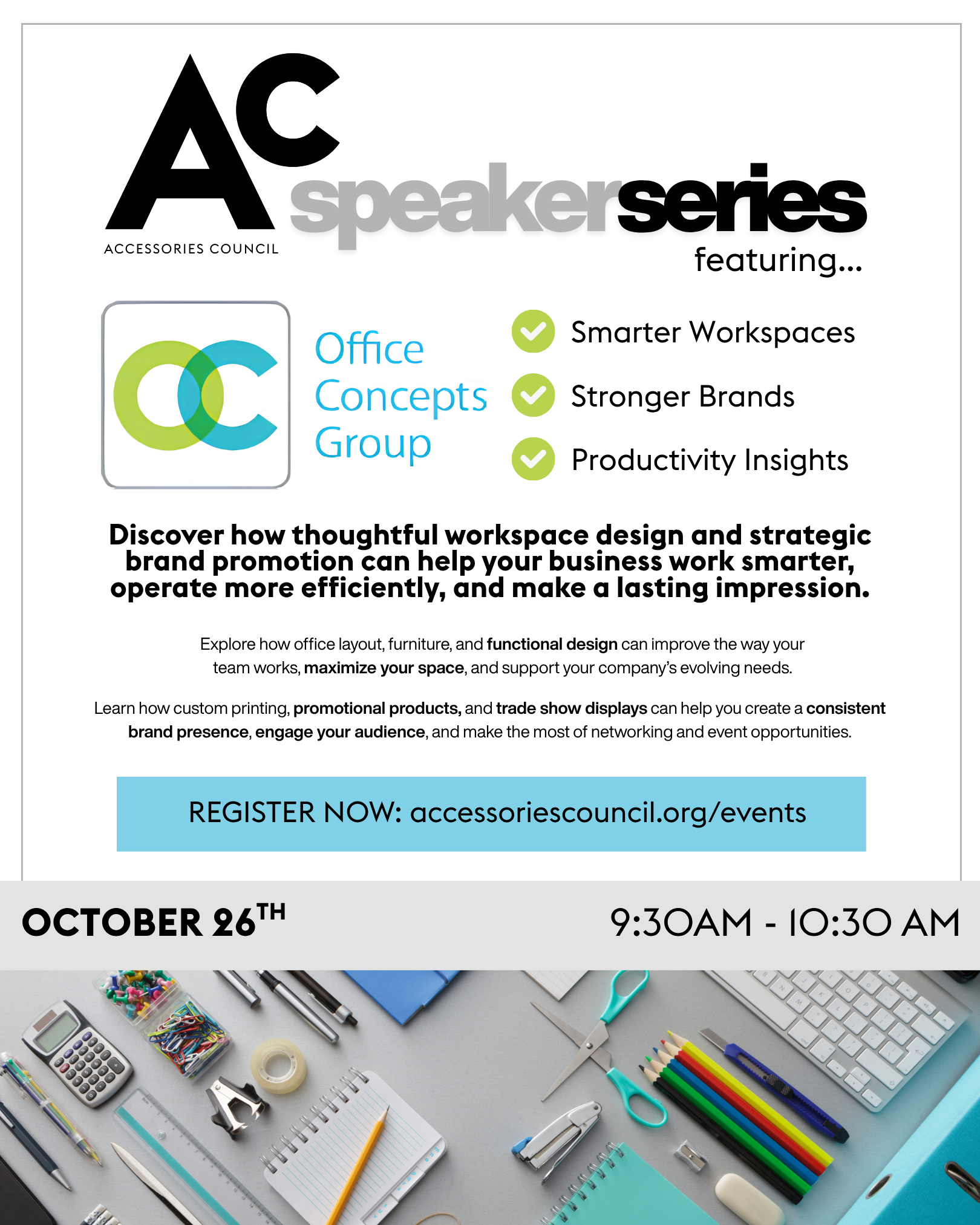 Ac Speaker Series: Office Concepts Group Invitation