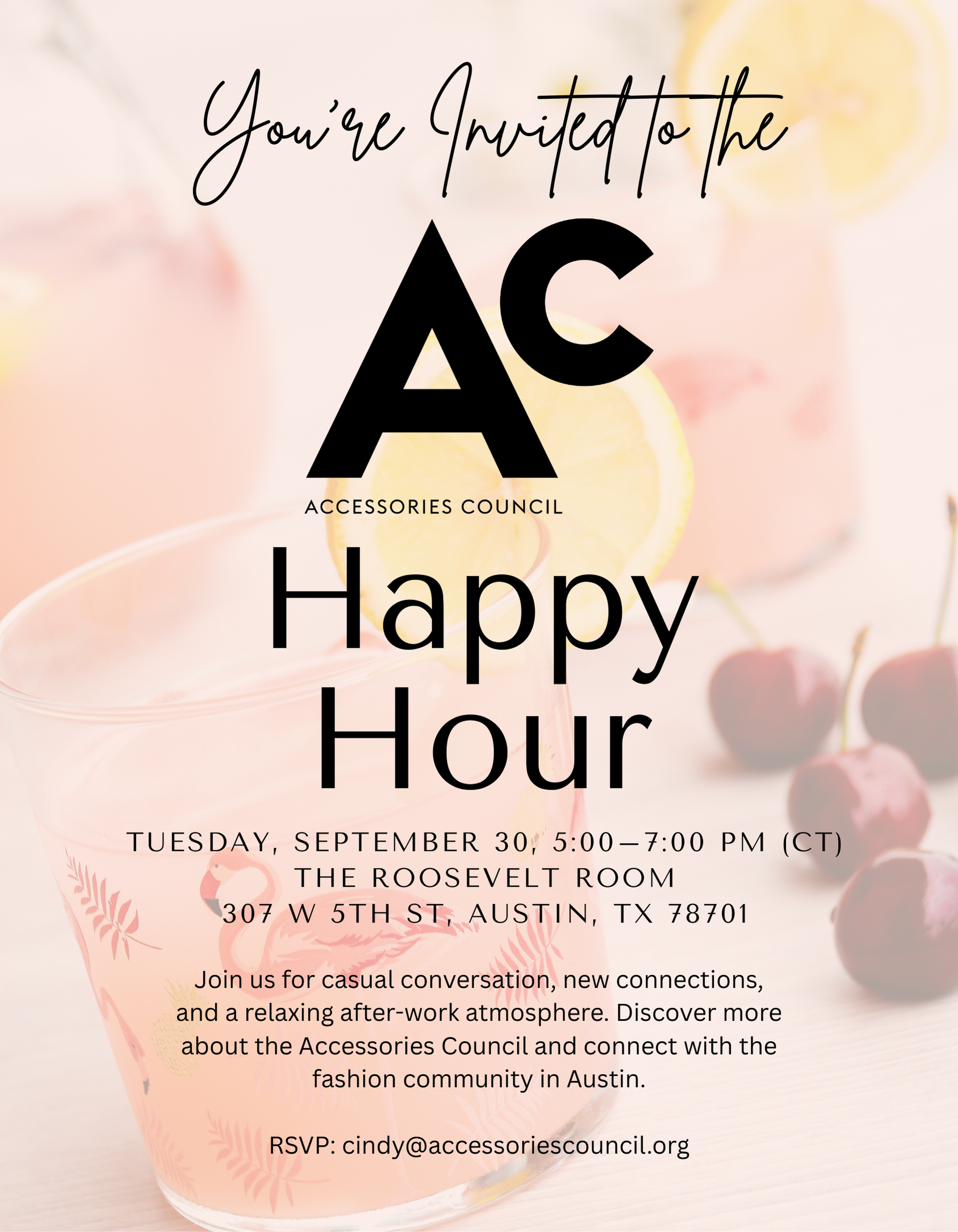 Ac Austin Happy Hour Invite