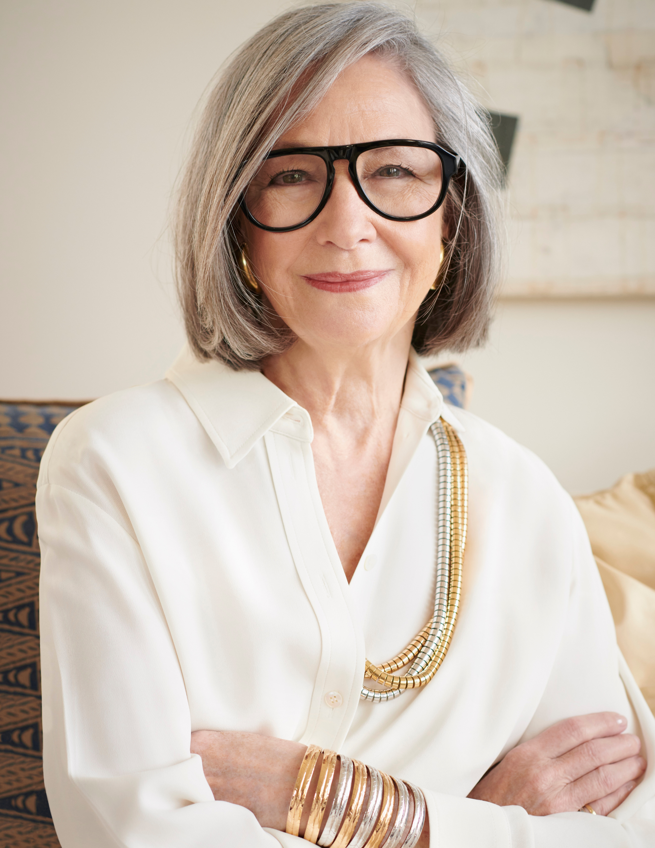 Headshot of Brooke Garber wearing jewelry by Sidney Garber