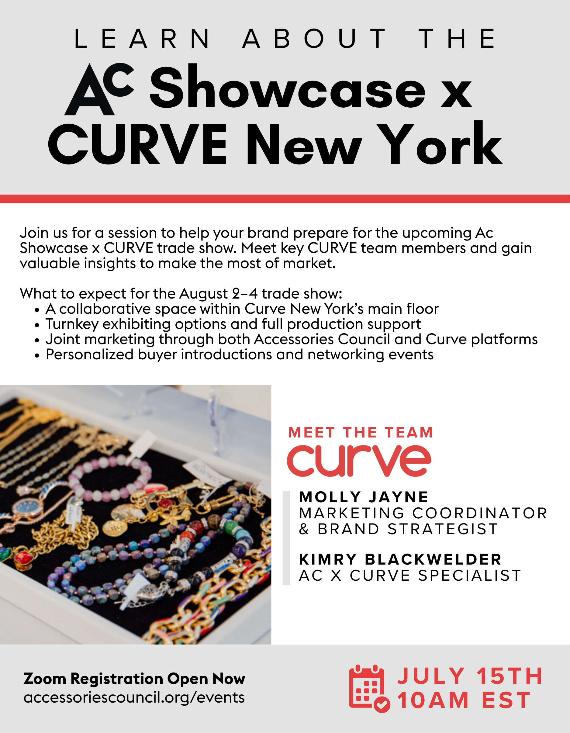 Learn About The Ac Showcase x CURVE NY Webinar Invitation