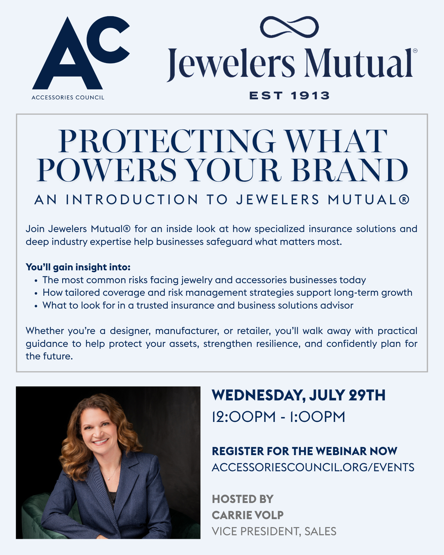 Jewelers Mutual® Webinar Invitation