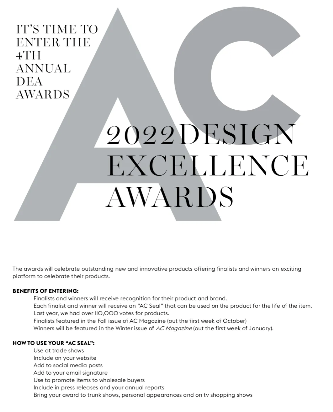Design Excellence Awards