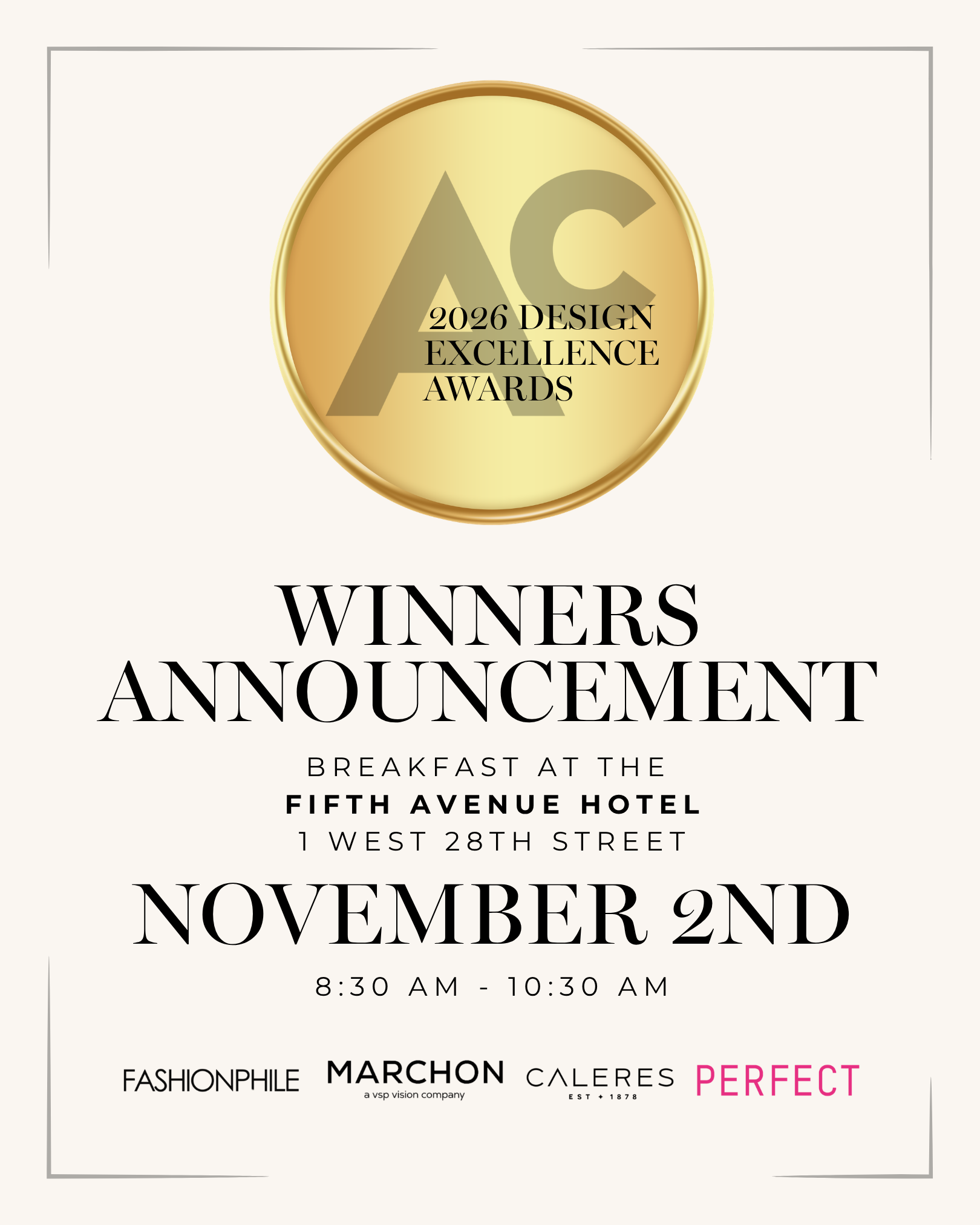 Design Excellence Awards Winners Announcement