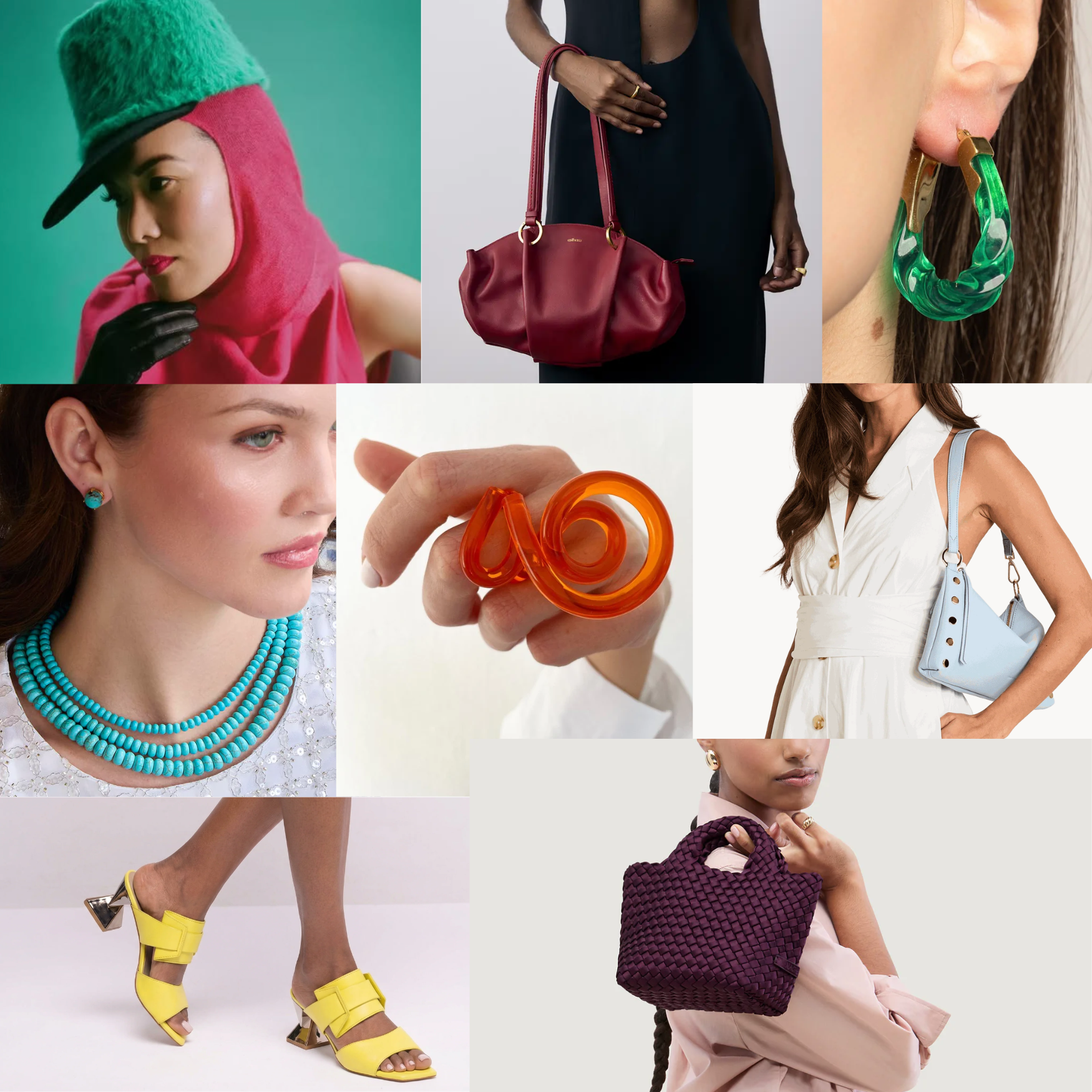 Editorial Request for Solid-Color Accessories