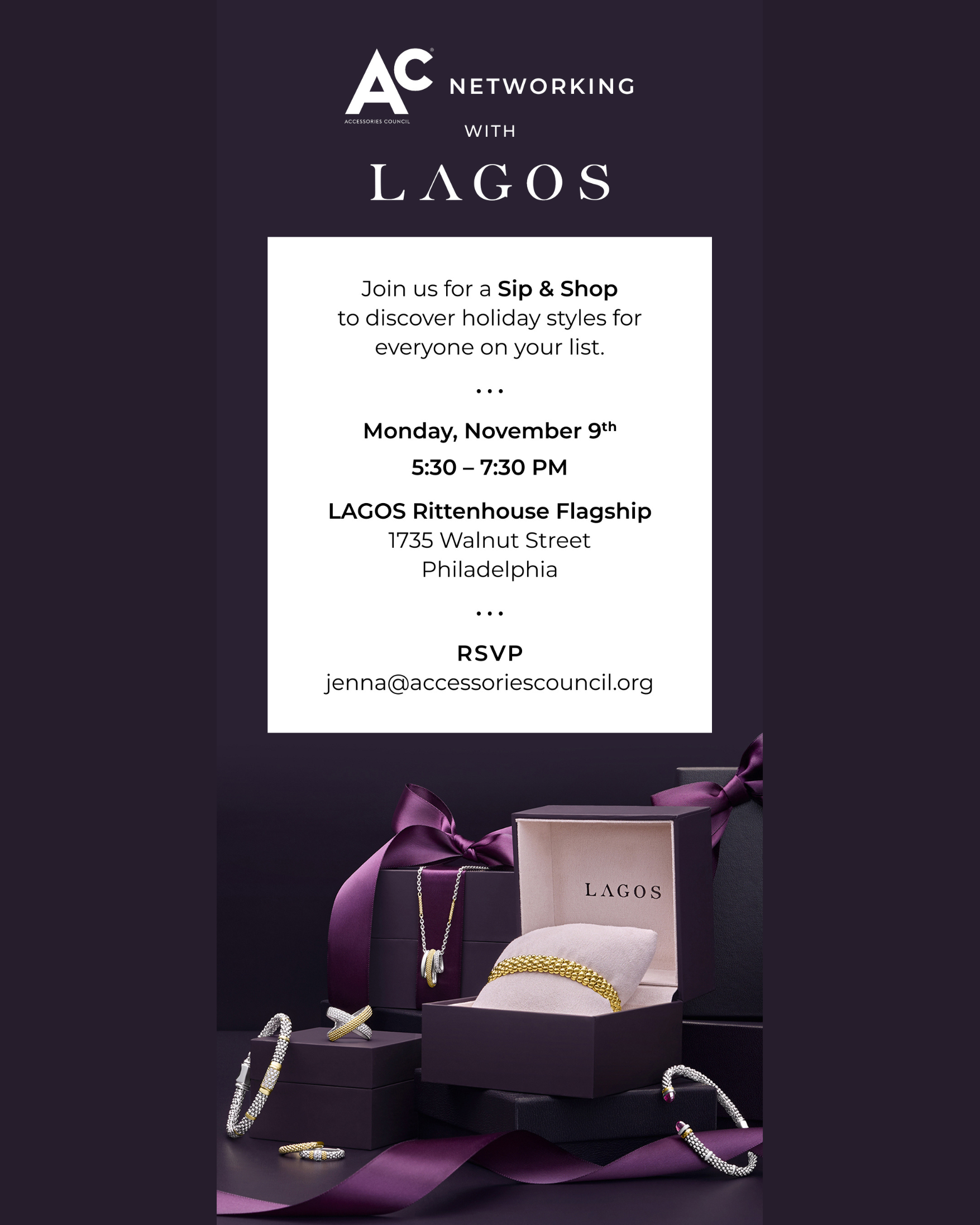 Ac Networking with LAGOS in Philadelphia Invitation