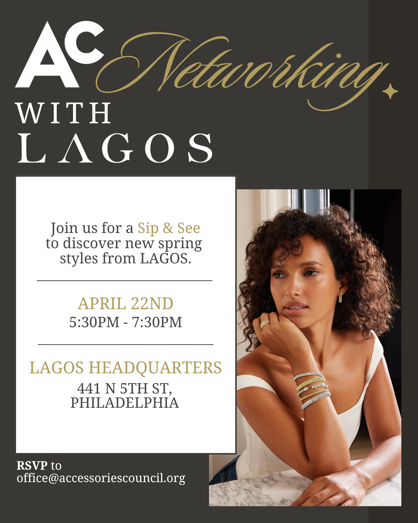 Invitation for Ac Networking with LAGOS, located at the LAGOS HEADQUARTERS in Philadelphia
