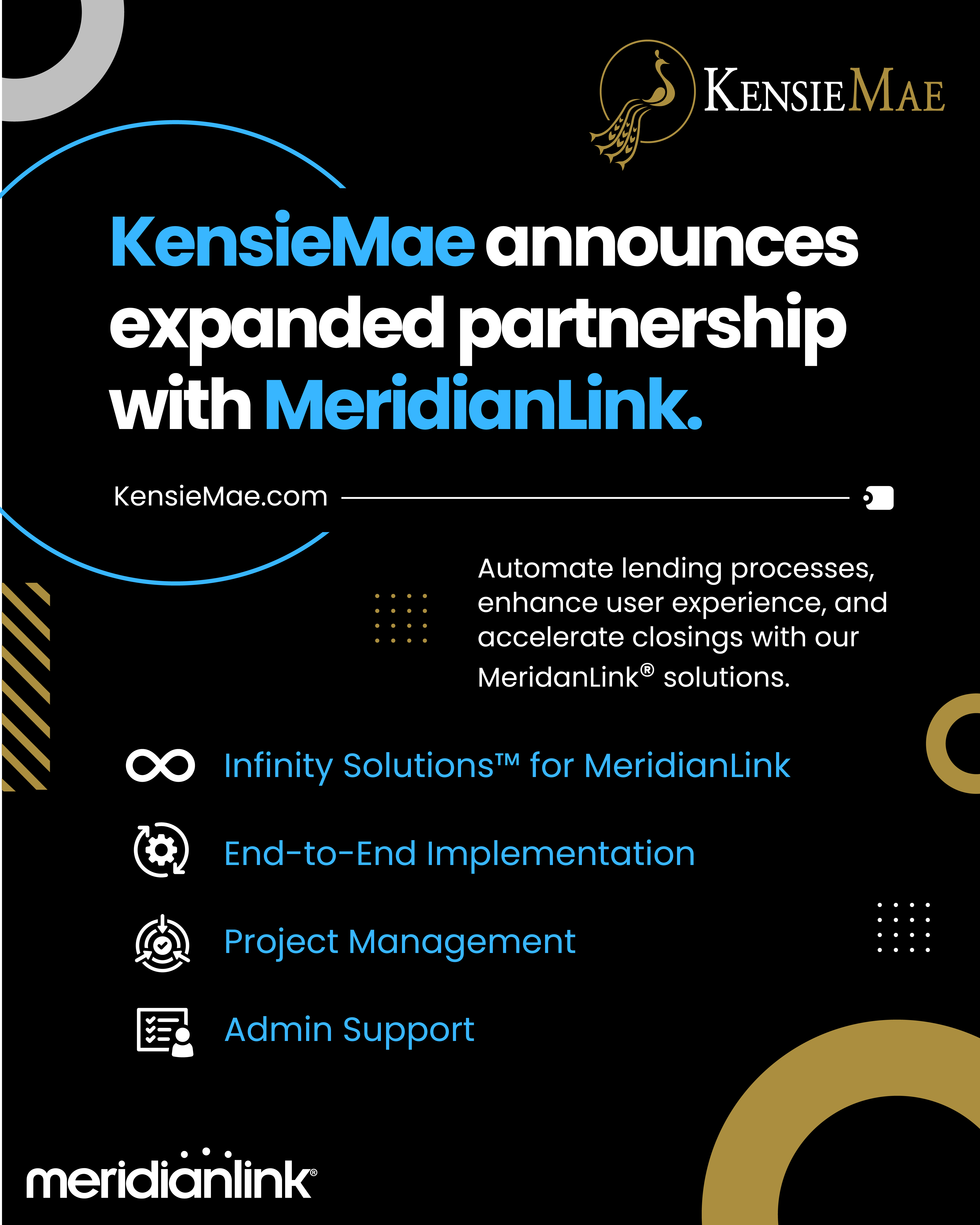 KensieMae Expands Strategic Partnership with MeridianLink to Boost Lending Technology Solutions