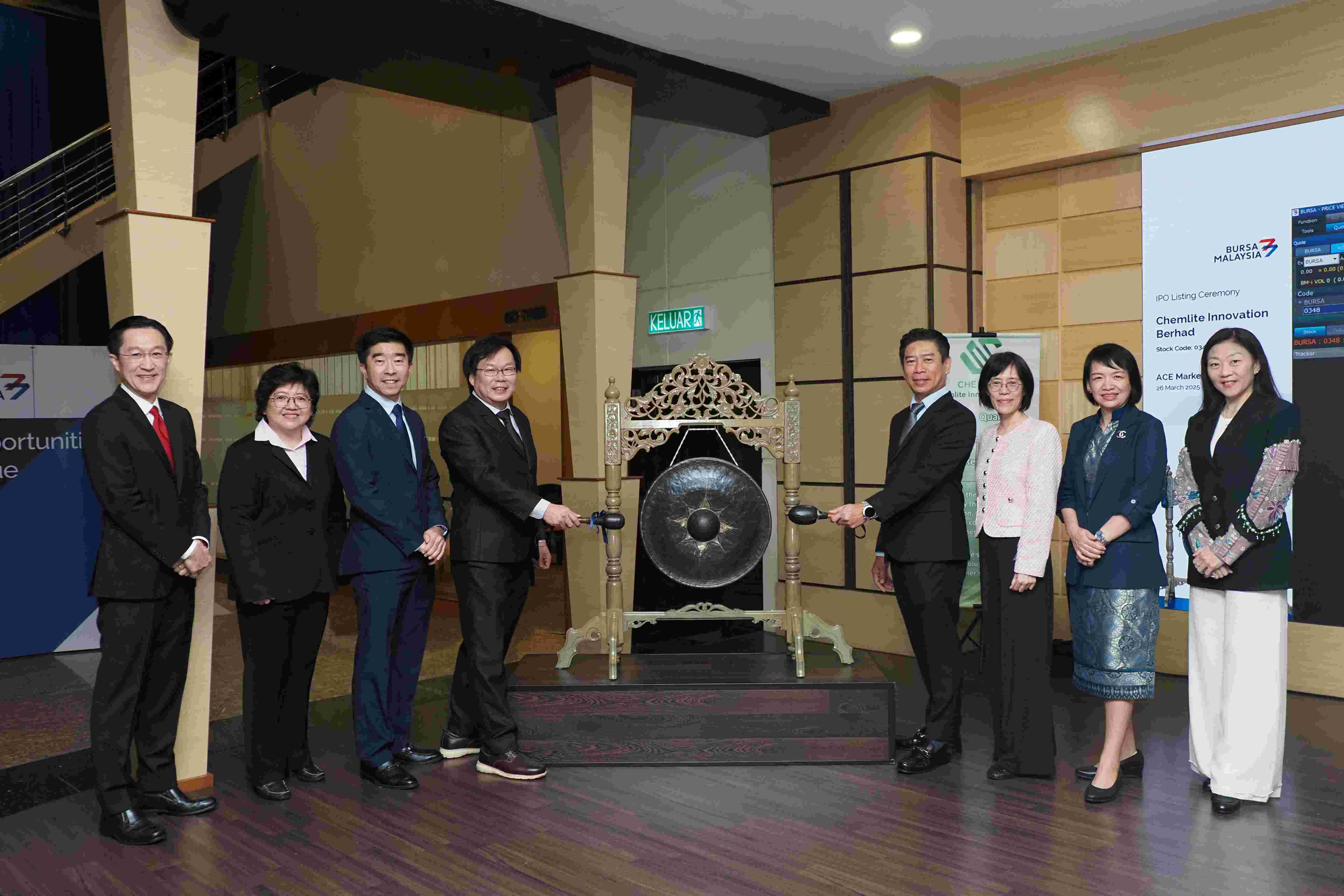 Chemlite Innovation Berhad Begins Trading on ACE Market of Bursa Malaysia