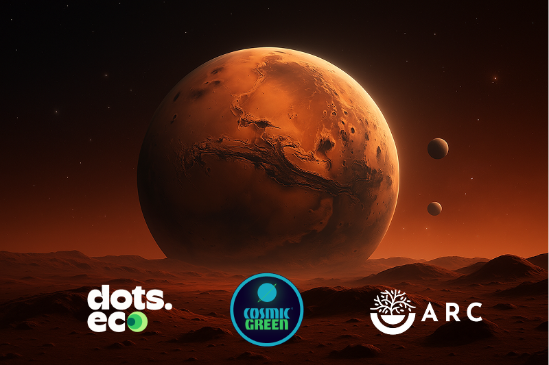 Dots.eco Partners with Accelerated Restoration Collaborative (ARC) to Launch the Cosmic Green Initiative for Mars