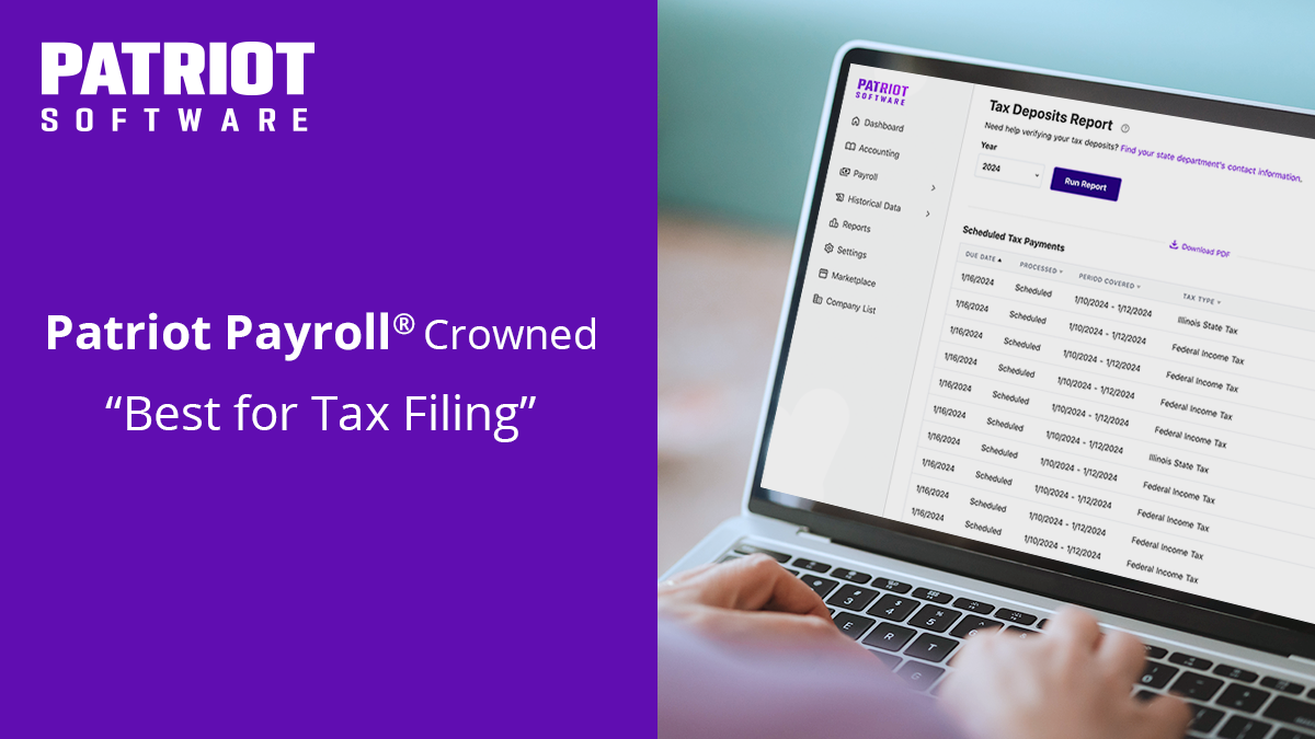 Bragging Rights: Patriot Payroll(R) Crowned “Best for Tax Filing” by U.S. News & World Report