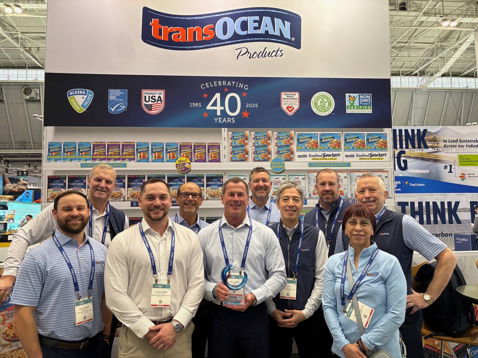 Trans-Ocean Products Names Scherzer & Associates 2024 Broker of the Year