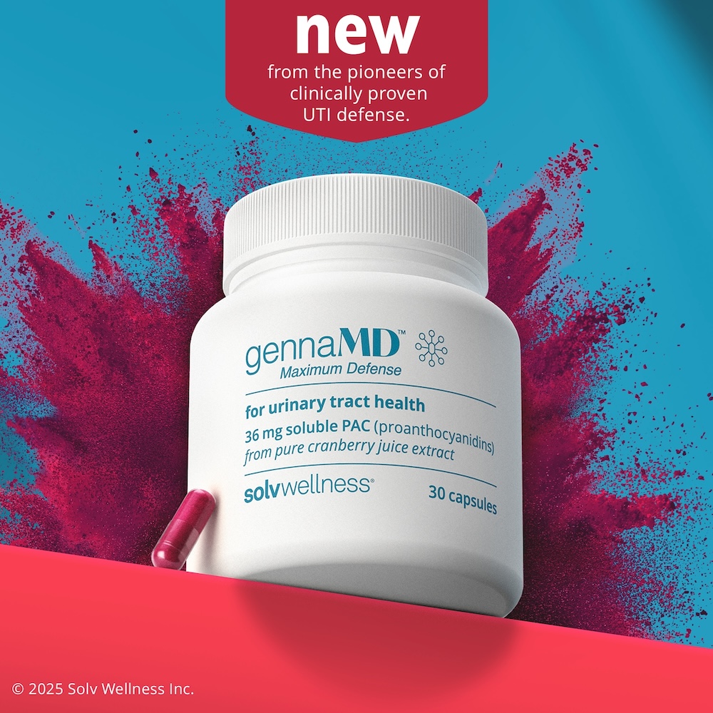 Solv Wellness(R), the Pioneers of Clinically Proven UTI Prevention, Introduces GennaMD(TM): The Next Generation of UTI Defense(TM)