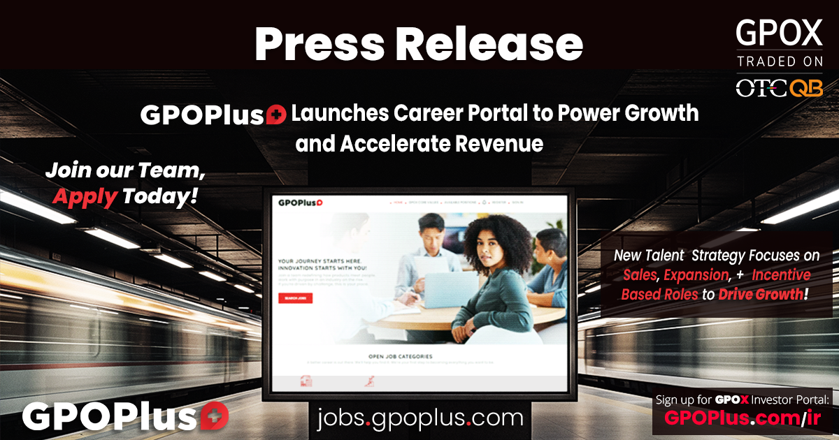 GPOPlus+ Launches Career Portal to Power Growth and Accelerate Revenue