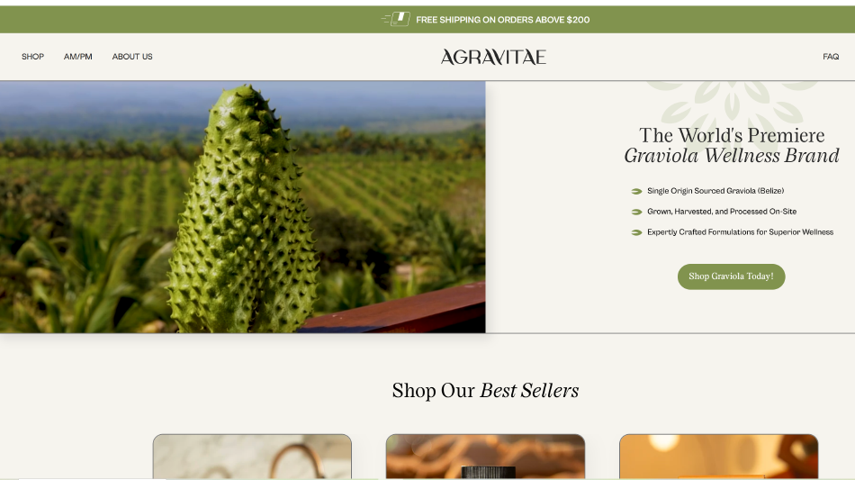 Agravitae Unveils Direct Online Storefront