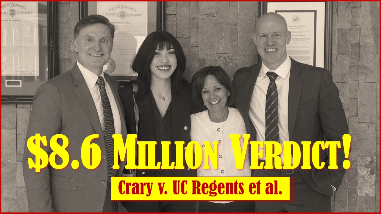 Jury Awards $8.6 Million in Landmark Sexual Harassment and Retaliation Case Against UC Regents and Professor