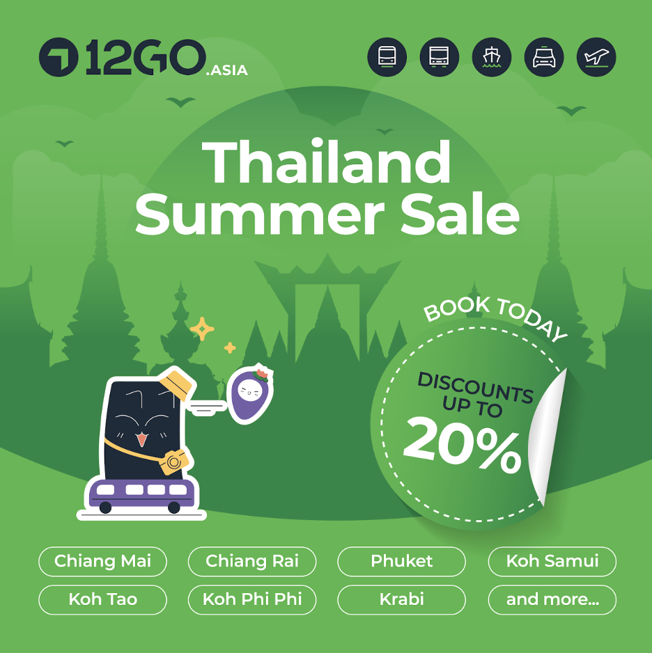 12Go Announces Thailand Low Season Travel Deals, Available Now Through the Platform
