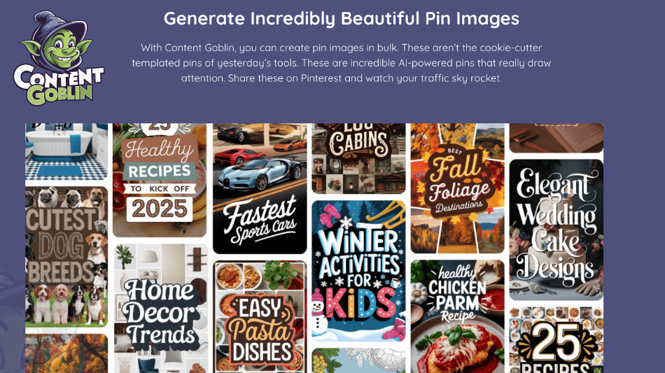 Best Pinterest AI Pin Generator: Content Goblin Raises the Bar for Eye-Catching Pins