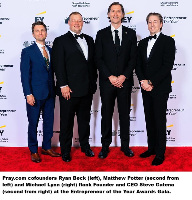 Steve Gatena of PRAY.COM Named 2025 Greater Los Angeles Entrepreneur of the Year(R) Finalist