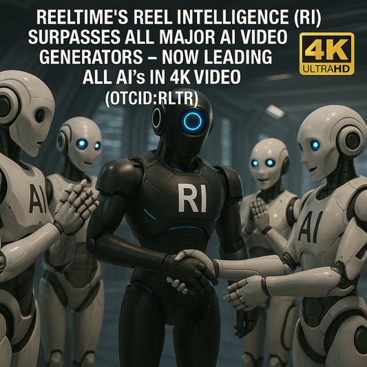 ReelTime's Reel Intelligence (RI) Surpasses All Major AI Video Generators - Now Leading all AI's in 4K Video, Music, Coding, and Logic
