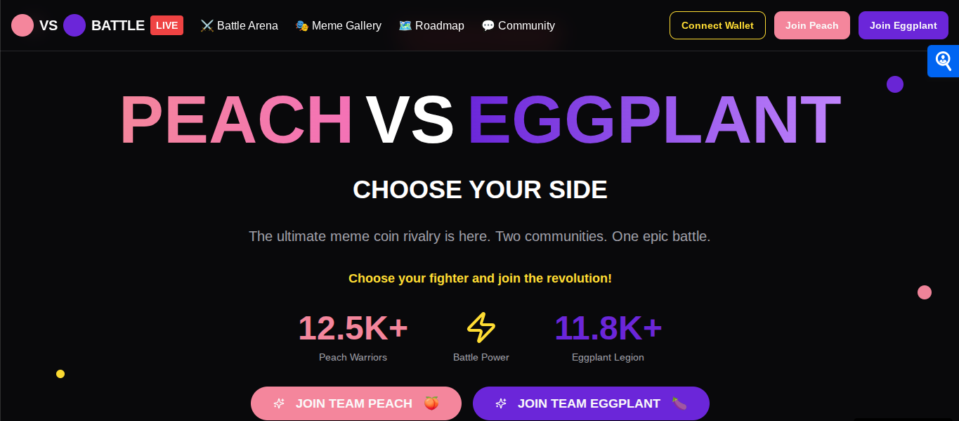 Peach vs Eggplant The Ultimate Meme Coin Showdown Begins! 