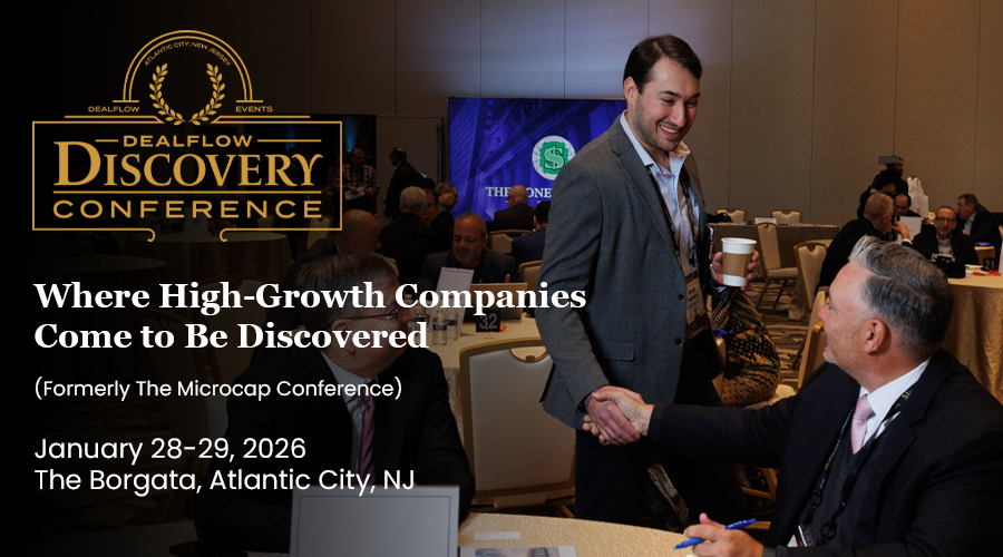 DealFlow Events Launches the DealFlow Discovery Conference - A Rebrand of the Microcap Conference