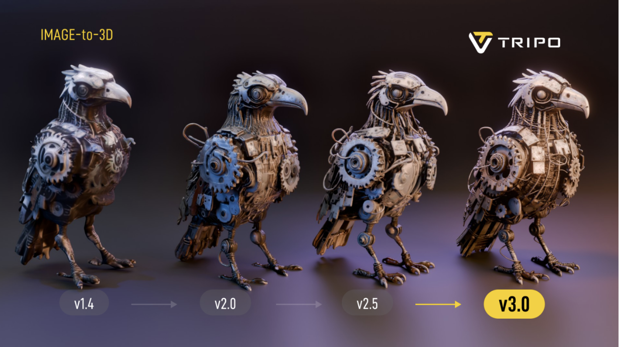 Tripo, the Frontrunner of 3D AI Boom, Supercharges New Era in Content Creation with 3.0 Upgrade