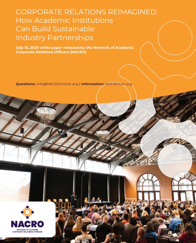 The Network of Academic Corporate Relations Officers (NACRO) Unveils Strategic Blueprint for Transforming Academic Corporate Relations