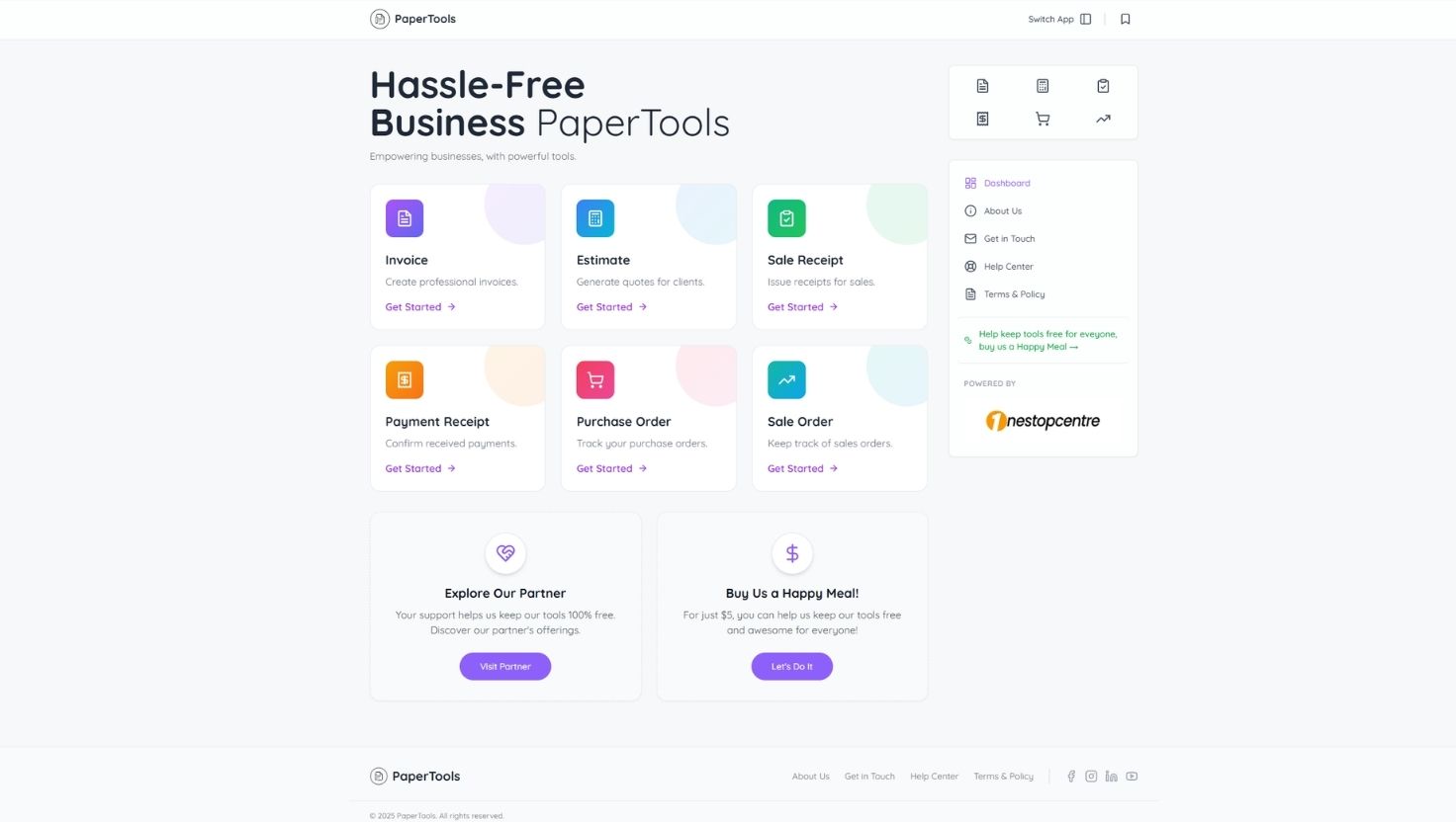 OneStopCentre Launches PaperTools.io - 100% Free Business Tools for Entrepreneurs and Small Businesses