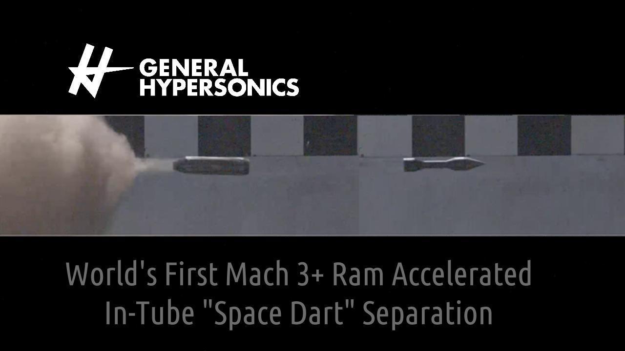HyperSciences (dba General Hypersonics) Achieves World-First Rocketless Ram-Accelerated Mach 3+ Launch and "Space Dart" Separation Under DoD Contract