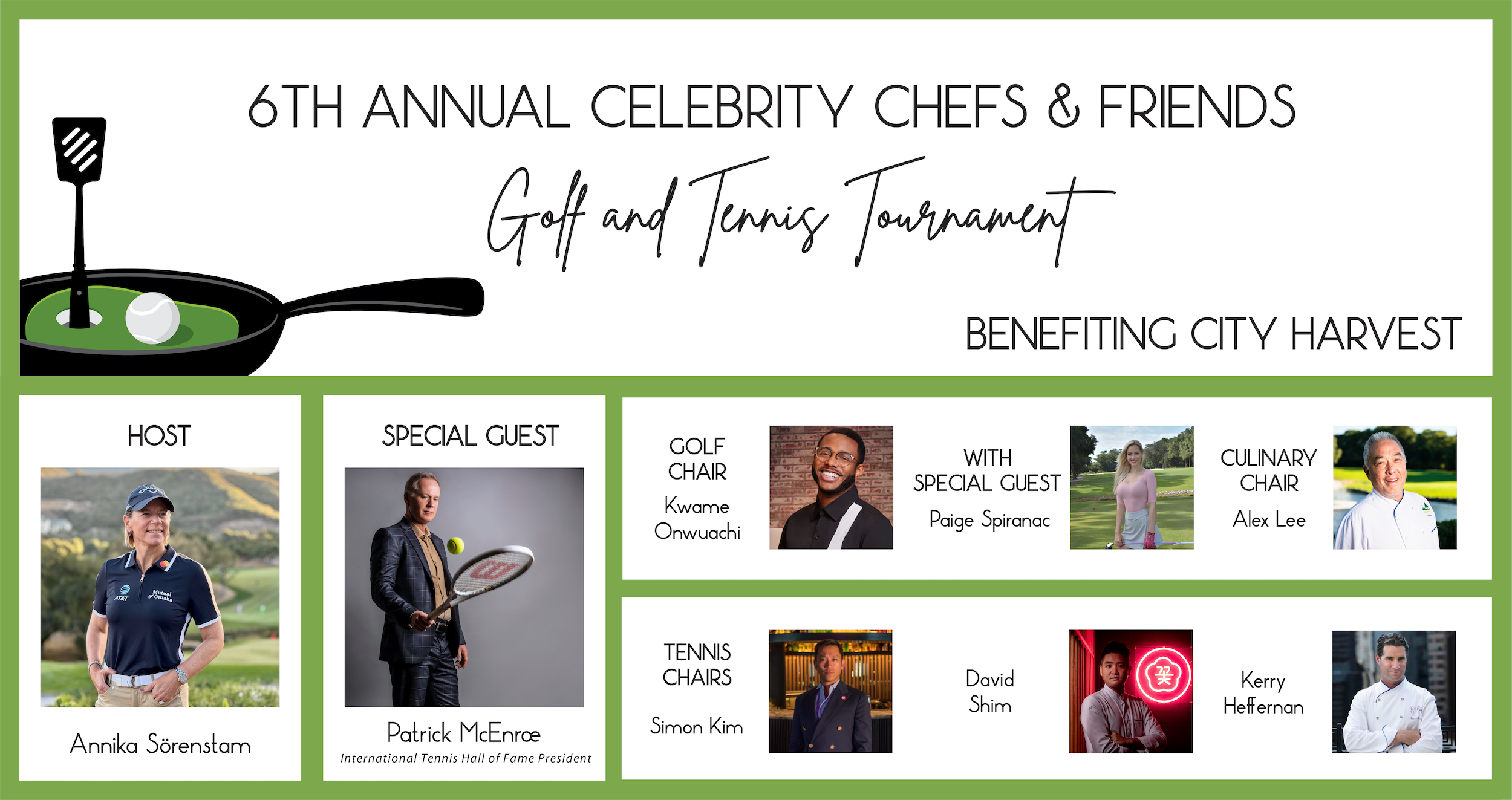 More Than 120 Culinary Icons, Restaurateurs and Athletes Join City Harvest to Combat Record High Levels of Food Insecurity in NYC at the 6th Annual Celebrity Chefs & Friends Golf and Tennis Tournament Monday, October 6, 2025 at Montclair Golf Club, West Orange, NJ