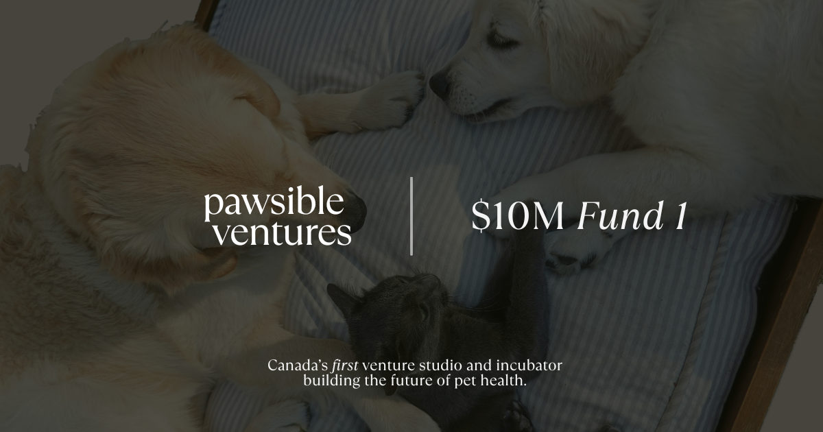 Pawsible Ventures Launches $10M Fund and Venture Studio to Build the Next Generation of Animal Wellness Companies
