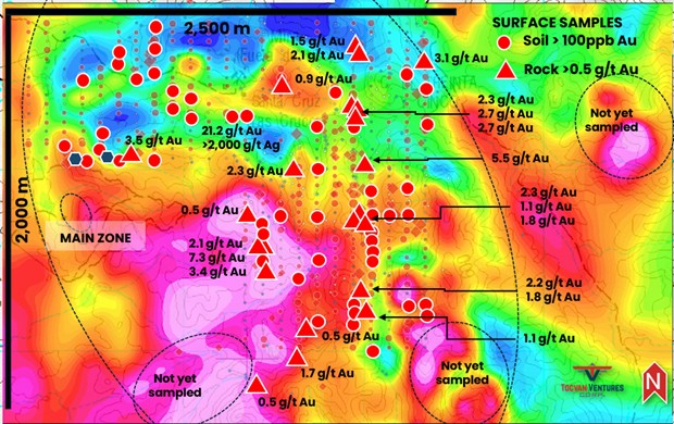 Tocvan Announces Initial Findings From Drone Magnetic Survey At Gran Pilar Gold-Silver Project: Discovery Of Structural Complex In South Block Aligns With Permitted Drill Targets