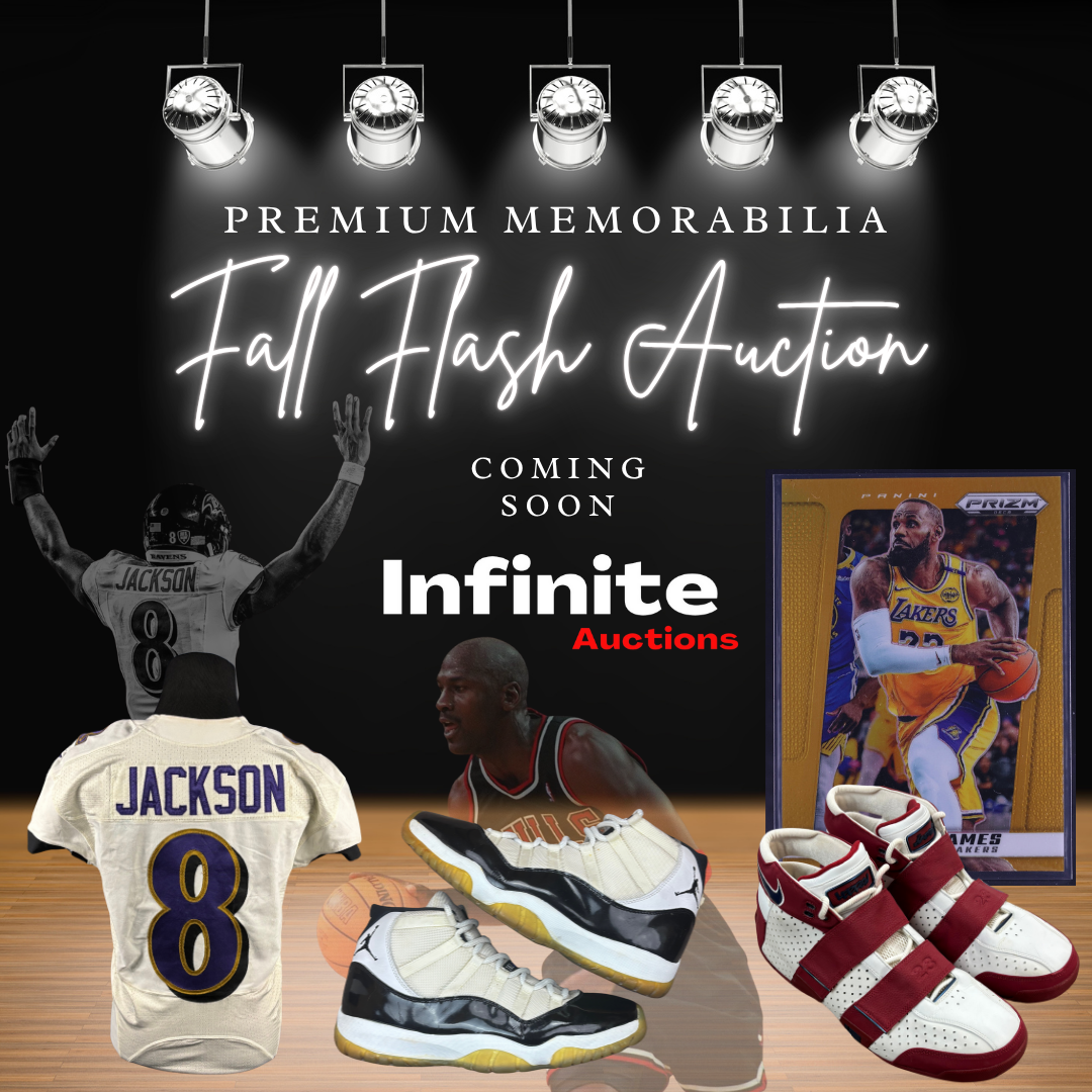 Michael Jordan Game-Worn Memorabilia Headlines Infinite Auctions  (Subsidiary of MDCE) Fall Flash Auction