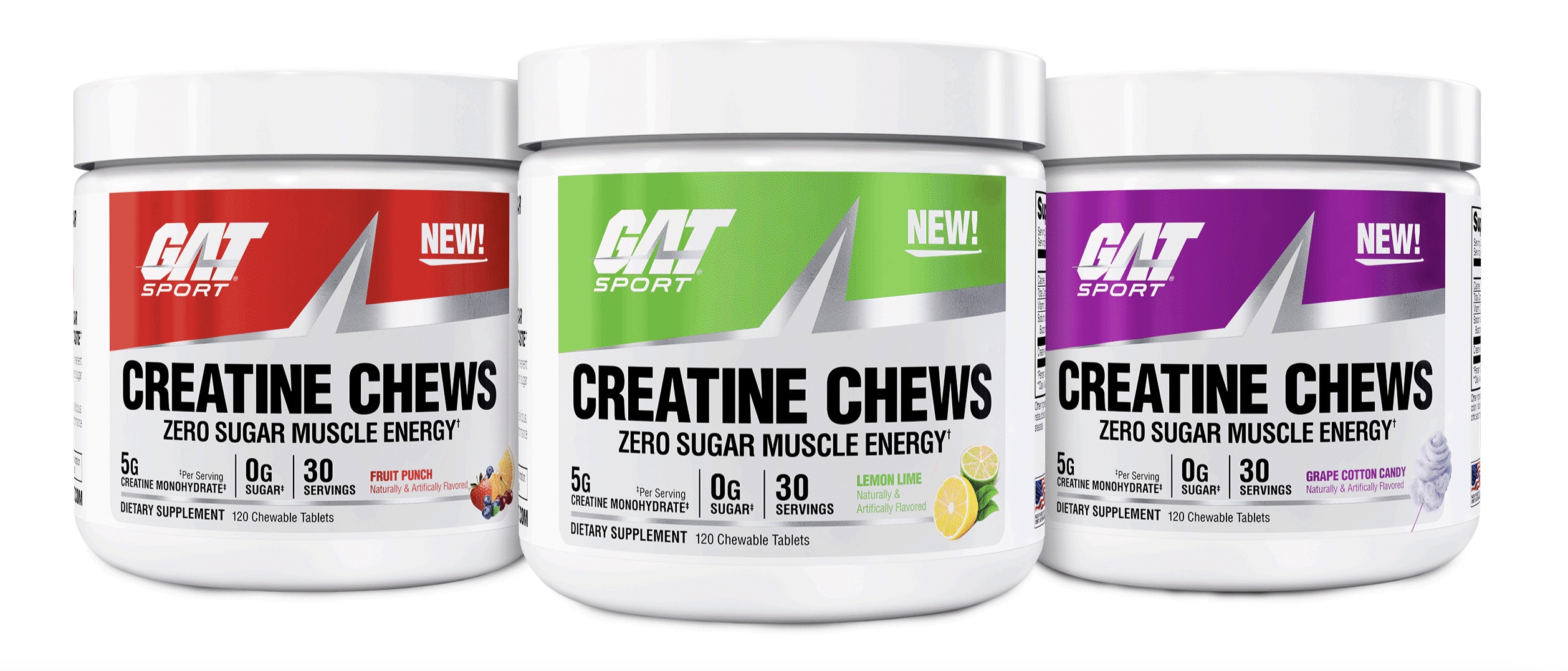 GAT Sport Launches Zero-Sugar Creatine Chews: 5g of Pure Muscle Energy, No Shaker Needed