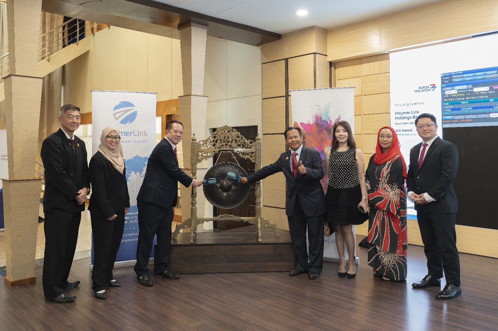Polymer Link Holdings Berhad Commence Trading On ACE Market With Opening Price Of RM0.25