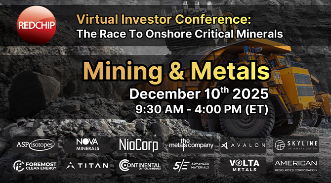 NioCorp to Participate in the Race to Onshore Critical Minerals Conference on Dec. 10