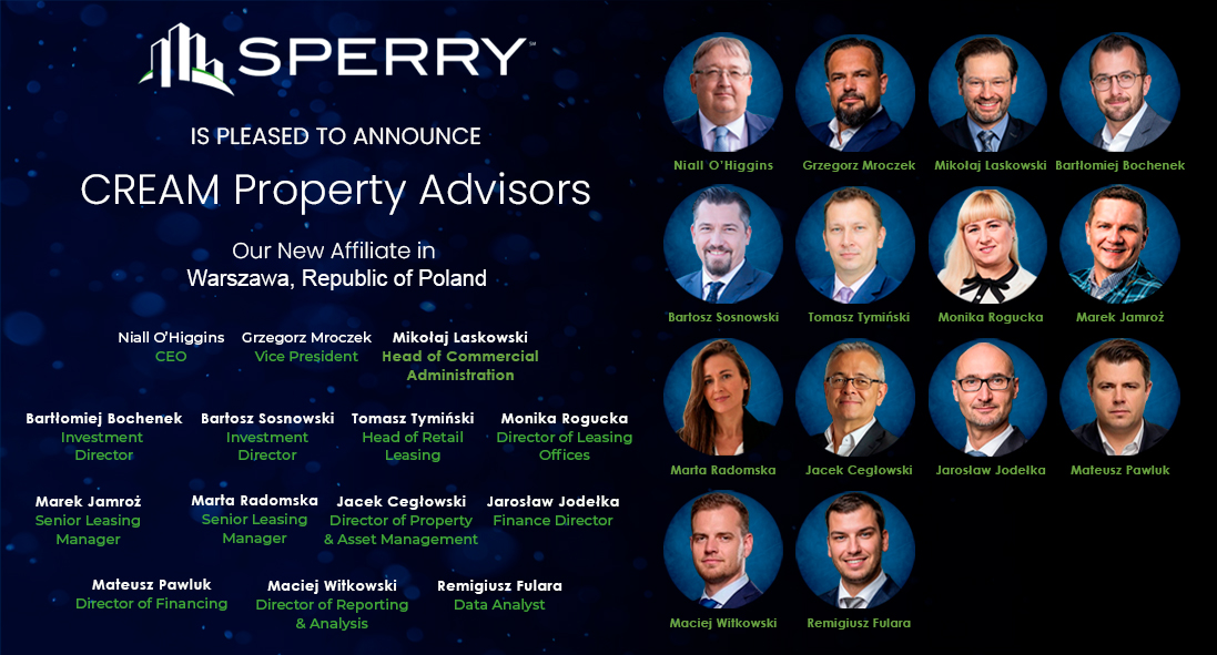 Sperry Expands into Europe with First European Affiliate - Cream Property Advisors