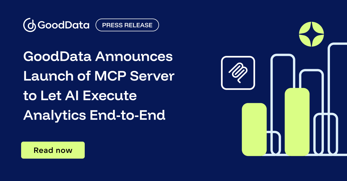 GoodData Announces Launch of MCP Server to Let AI Execute Analytics End-to-End