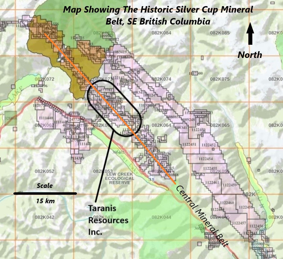 Taranis Expands Silver Cup Mining District Holdings to Over 6,000 Ha. in One of British Columbia's Oldest Silver and Gold Mining Districts